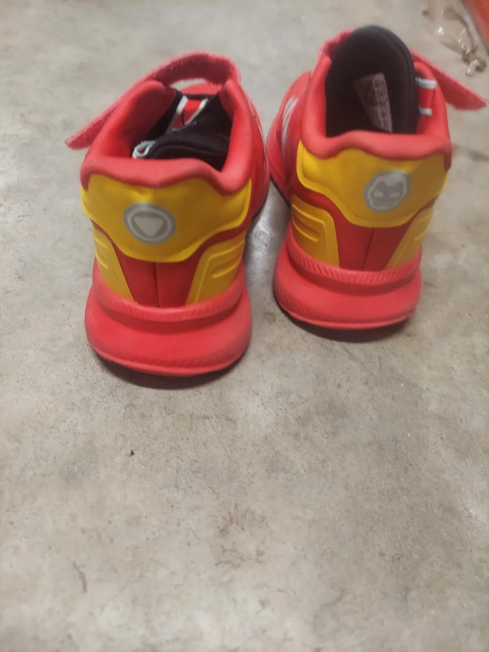 Kids Size 11K Red 'Armor Up' Adidas Sneakers